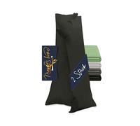 Marie´s Home Velvety Soft 1615.2355 - 2 federe per cuscino per dormire sul fianco, 40 x 145 cm, colore: Nero