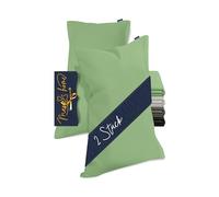 Marie´s Home Velvety Soft 1615.2355 - Set di 2 federe per cuscino, 40 x 80 cm, colore: Salvia