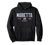 Marietta Georgia Field/Marietta GA Felpa con Cappuccio