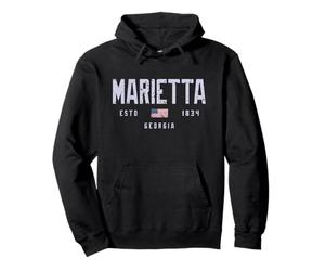 Marietta Georgia Field/Marietta GA Felpa con Cappuccio