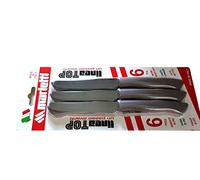 Marietti 13TPB06T - Coltello tavola dentata cm 11 linea Top - Tortora - blister 6 pz