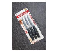 Marietti 1860 Set coltelli bistecca Inox 3 pz lama dentata 11 cm LADY Nero