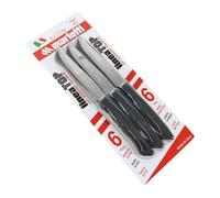 Marietti 1860 Set coltelli bistecca Inox 6 pz lama dentata 11,5 cm TOP Nero
