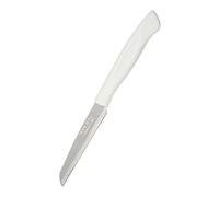 Marietti 20NK Utility Edge - Set di 6 coltelli da spelucchino, lunghezza lama 8,5 cm, lisci, nero/bianco/marrone