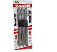 Marietti 27TPB06T - Coltello bistecca dentata cm 11,5 Linea Top - Tortora - blister 6 pz