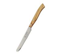 Marietti 416.00 - Coltello da tavolo con manico in legno rivettato, lama dentata, 11,5 cm, 6 pezzi