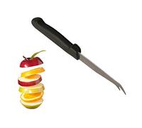 Marietti Coltelleria MRT240035 Coltello Formaggi, Nero, Acciaio Inossidabile