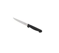 Marietti Coltelleria MRT240125 Confezione 6 Coltelli Bisto, Nero, Acciaio Inossidabile