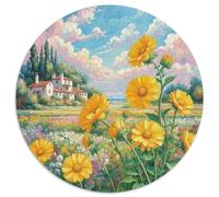 Marigold 1000 Teile Schwieriges Großes Stressabbau-Spielzeug Pianta Rundes Puzzle Für Erwachsene Und Kinder Pädagogisches Beste Geschenk 1000pcs (67.5x67.5cm)