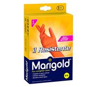 MariGold Guanti Il Resistente – doppio strato in puro lattice, felpato in cotone – 12 paia 6½ S