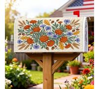 Marigold - Coperture magnetiche per cassette postali, rustiche, con foglie di fiordaliso autunnali, copertura per la decorazione del portico anteriore, 45 x 53 cm