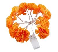 Marigold Garland String Lights | LED Artificial Flowers Diwali Decorations For Home, Day Of The Dead Home Decor