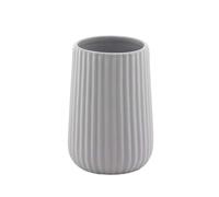 Gedy Grigio, G-Marika, Bagno, Porta spazzolino in Ceramica, Design R&S, Misure 11,6X8X8 cm, 2 Anni di Garanzia, Unica