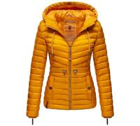 Marikoo Aniyaa - Giacca trapuntata leggera da donna, con cappuccio, taglie XS-XXL, giallo., S