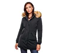 Marikoo - B362 Giaccone parka da donna invernale caldo e foderato nero XS