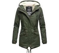 Marikoo B376 - Parka invernale da donna, foderato in calda pelliccia