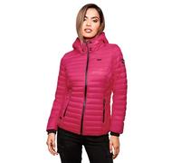 Marikoo B600 Giacca trapuntata da donna con cappuccio, per le mezze stagioni, Rosa 2, XS