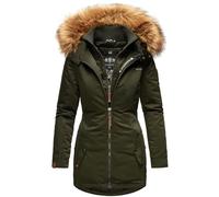 Marikoo, B825, parka invernale da donna, foderato in calda pelliccia