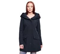 Marikoo B856 - Giacca invernale da donna in Softshell, lunga, impermeabile, per outdoor, Navy, L