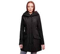 Marikoo B856 - Giacca invernale da donna in Softshell, lunga, impermeabile, per outdoor, Schwarz, XXXL