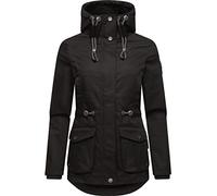 MARIKOO Babetaa Prc - Parka da donna leggero con cappuccio, taglie XS-XXL, Nero , XS