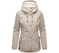 Marikoo Bikoo - Giacca invernale da donna con cappuccio, taglie XS-3XL, Tortora chiaro., XXL