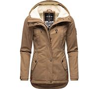 Marikoo Bikoo - Giacca invernale da donna con cappuccio, taglie XS-XXL, Tortora, M