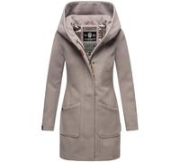 MARIKOO Cappotto da donna Trench Cappotto invernale per la transizione Giacca Parka Lungo B819, grigio zinco, L
