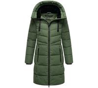 MARIKOO Cappotto invernale da donna, caldo, trapuntato, lungo, con cappuccio regolabile e colletto alto, Natsukoo XVI XS-6XL, S