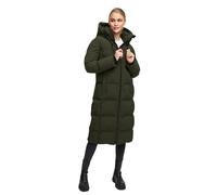 MARIKOO Cappotto invernale da donna (XS-5XL) - trapuntato, cappuccio rimovibile, antivento - N102, Oliva scuro, L