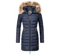 MARIKOO Cappotto invernale 'Rose' blu scuro / marrone Donna - Abbigliamento - Taglie comode - Cappotti MARIKOO L