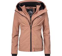 MARIKOO - Giacca da donna per le mezze stagioni, con cappuccio, colore fragola, XS-XXL, terracotta, S