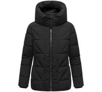MARIKOO Giacca invernale da donna calda trapuntata giacca invernale con raffinata trapuntatura nasee 16 XS-5XL, Nero , S