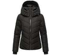 Marikoo - Giacca invernale da donna con cappuccio - Resistente alle intemperie - Giaccone trapuntato - Samuiaa XVI XS-3XL, nero, Medium