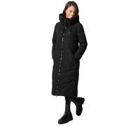 MARIKOO Giacca invernale da donna, giacca invernale trapuntata lunga, B979, Nero , XS