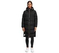 MARIKOO Giacca invernale da donna (S-3XL) - Giacca trapuntata, taglio lungo, cappuccio foderato con coulisse, giacca calda da donna - N024, Nero , S