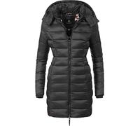 Marikoo Giacca trapuntata mezza stagione da donna Abendsternchen | cappotto lungo e caldo con cappuccio staccabile