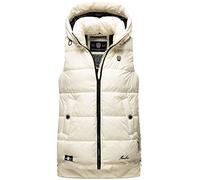 MARIKOO Gilet trapuntato da donna per la primavera B898, bianco, S