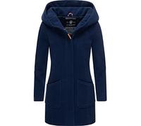 MARIKOO Maikoo - Cappotto invernale da donna con cappuccio, parka invernale, taglie XS-XXL, blu navy, M