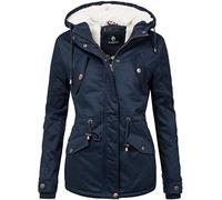 Marikoo Manolya giacca in cotone invernale da donna Blu Scuro 3XL