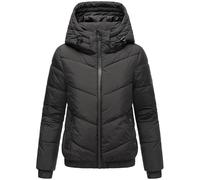 MARIKOO Nayanaa XVI - Giacca invernale da donna calda, trapuntata, in materiale riciclato, con cappuccio, taglie XS-XXL, Nero , S