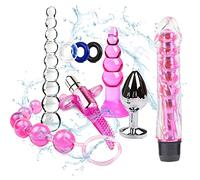 Marilia Set da 9 Pezzi Impermeabile Rosa Sogno Bûtt Pl'ugs Gây A-nâl A-n-âl PL-ūg Jewel Bûtt S & M