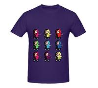 Marillion Anoraknophobia Tour Rock, maglietta da uomo con stampa digitale a girocollo, multicolore, Large,Purple