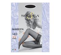 Marilyn 140 Sheer Calza Autoreggente Nero 2 1 pz Altro