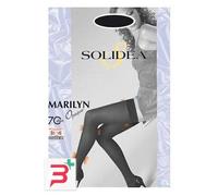 Solidea Autoreggenti Marilyn 70 denari – opache a maglia liscia – 12–15 mmHg – 3ML Nero