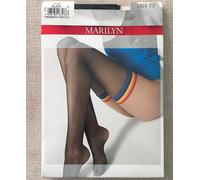 Marilyn Coco lussuose bellissime calze a rete con una bella corona colorata