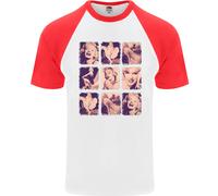 Marilyn Collage Celebrity Fashion Uomo T-Shirt Baseball S/S