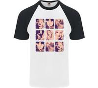 Marilyn Collage Celebrity Fashion Uomo T-Shirt Baseball S/S