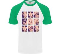 Marilyn Collage Celebrity Fashion Uomo T-Shirt Baseball S/S
