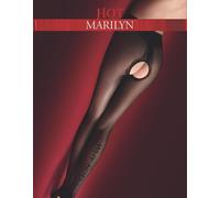 Marilyn H10 Esclusivo collant opaco in seta trasparente con un ritaglio...